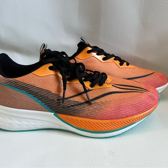 Shoes - Women’s Orange and Black Athletic Sneakers
